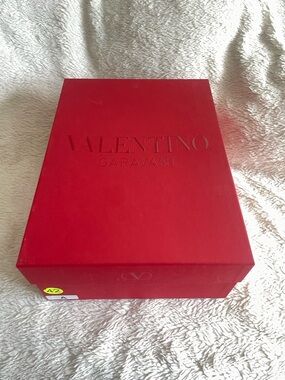 Valentino Garavani Embossed Red Shoe Box